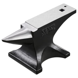 VEVOR Single Horn Anvil  25lbs Cast Steel Anvil  High Hardness Rugged Round Horn Anvil for Blacksmiths  with Stable Base  Metal Working Tool for Metal