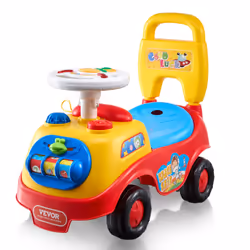VEVOR Ride On Push Car for Toddlers  Ages 19+ Months  Ride Racer  Sit to Stand Toddler Ride On Toy  Kids Ride On Car with Mus ...