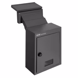 VEVOR Through The Wall Drop Box, Heavy Duty Steel Through The Wall Mailbox with 2.8-7.9 13 Combination Lock, 12.5x6.3x16.9 Ma ...