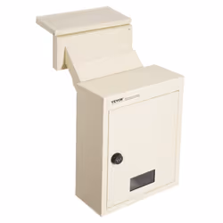 VEVOR Through The Wall Drop Box, Heavy Duty Steel Through The Wall Mailbox with 2.8-7.9 13 Combination Lock, 12.5x6.3x16.9 Ma ...