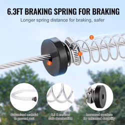 VEVOR Zip line Kits for Backyard 80ft Zip line Kit for Kids and Adult Up to 500 lb  Included Swing Seat  Ziplines Brake  and Steel Trolley  Outdoor Pl