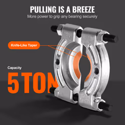 14 Piece Bearing Puller Set, 5 Ton Bearing Separator, Pinion Wheel Bearing Removal Kit with 2" and 3" Jaws, Wheel Hub Axle Puller Set, Heavy Duty