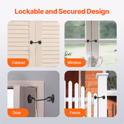 VEVOR Hook and Eye Gate Latch  2 Pack Barn Door Latch Hook with Mounting Screws  Stainless Steel Hook and Eye Latch  Hook Lock for Sliding Barn Door
