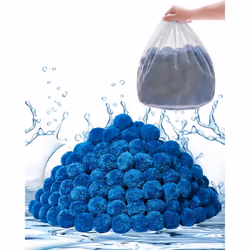 VEVOR Pool Filter Balls for Sand Filter  4 lbs  Filter Balls Replace Pool Filter Sand  Reusable Blue Polyester Fiber Filter M ...