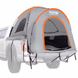 VEVOR Truck Bed Tent 6.4'-6.7' Pickup Truck Tent with Carry Bag Waterproof PU2000mm Double Layer Truck Tent for Camping Ac ...