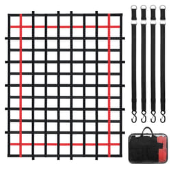 VEVOR Cargo Net  96 in x 72 in  Heavy Duty Truck Cargo Net for Truck Bed  4 Adjustable Straps with Buckles and S-Hooks  Wear-Resistant & Weather-Proof