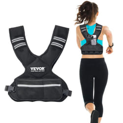 VEVOR Adjustable Weighted Vest  11-20lb Weight Vest with 6 Ironsand Weights and Reflective Stripe  Body Weight Vest Exercise Set for Men Women  Workou