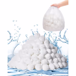 VEVOR Pool Filter Balls for Sand Filter  3.5 lbs  Filter Balls Replace Pool Filter Sand  Reusable Polyester Fiber Filter Medi ...