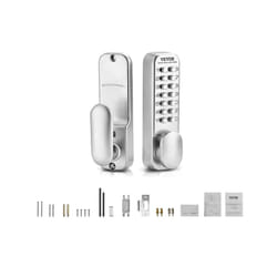 VEVOR Mechanical Keyless Entry Door Lock  14 Key Mechanical Door Lock  Mechanical Keypad Door Knob  Single-Side Stainless Steel Waterproof Keyless Gat