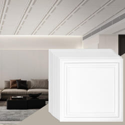 VEVOR 16-Pack 20 x 20 in Drop Ceiling Tiles - Premium Polystyrene Sheet  Easy Installation/Cutting Plastic Glue-up  Basement Ceiling Covering for Home
