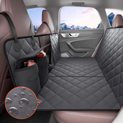 VEVOR Back Seat Extender for Dogs Hard Bottom Car Seat Cover for Dogs Supports 400lbs Heavy Duty Dog Car Seat Cover for Back Seat Dog Hammock for Car