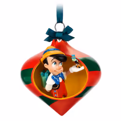 Disney Pinocchio and Jiminy Cricket Droplet Sketchbook Ornament