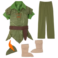 Disney Store Official Boys Dress Up Costumes for Play Peter Pan - Premium Costumes for Kids Cosplay for Children