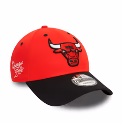 New Era Mens NBA Side Patch 9Forty Cap ~ Chicago Bulls red