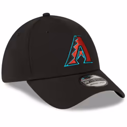 New Era MLB 39Thirty Team Classic Stretch Flex Fit Team Color Primary Logo Primary Logo Baseball Cap Hat - Arizona Diamondbacks Black - Large - X-Larg