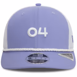 McLaren F1 New Era 9Fifty Lando Norris Driver Special Lilac Snapback Cap - Lilac, Small - Medium