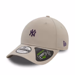 New York Yankees Repreve Mini Logo Light Beige 9FORTY Adjustable Cap