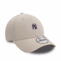 New York Yankees Repreve Mini Logo Light Beige 9FORTY Adjustable Cap