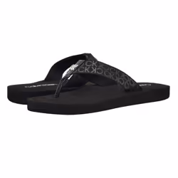 Calvin Klein Women's CALUHA Flip-Flop Black Logo 001 8