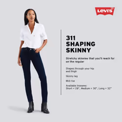 Levi's Women's 311 Shaping Skinny Jeans Also Available in Plus  Pillar Up  30 Regular