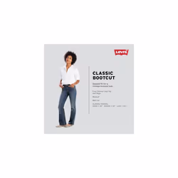 Levi's Women's Classic Bootcut Jeans Also Available in Plus  Lapis Wave Embroidery  27 Regular