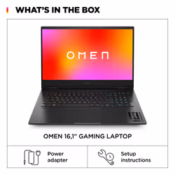 HP OMEN 16-wf1002na Intel® Core™ i7 i7-14700HX Laptop 40.9 cm (16.1") Full HD 16 GB DDR5-SDRAM 1 TB SSD NVIDIA GeForce RTX 4060 Wi-Fi 6E (802.11ax) Windows 11 Home Black - Additional view 6