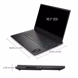 HP OMEN 16-wf1002na Intel® Core™ i7 i7-14700HX Laptop 40.9 cm (16.1") Full HD 16 GB DDR5-SDRAM 1 TB SSD NVIDIA GeForce RTX 4060 Wi-Fi 6E (802.11ax) Windows 11 Home Black - Additional view 7