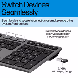 HP 720 Multi-Device Rechargeable Wireless Keyboard - Additional view 3
