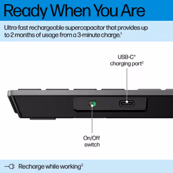 HP 720 Multi-Device Rechargeable Wireless Keyboard - Additional view 4