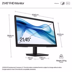 HP Series 3 Pro 21.45 inch FHD Monitor - 322pv - Additional view 4