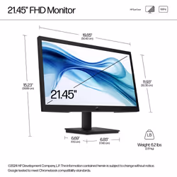 HP Series 3 Pro 21.45 inch FHD Monitor - 322pv - Additional view 7