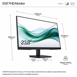 HP Series 3 Pro 23.8 inch FHD Monitor - 324pv - Additional view 4
