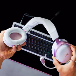HyperX Cloud III - Gaming Headset (White/Pink) - Additional view 6
