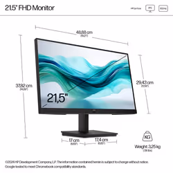 HP Series 3 Pro 21.5 inch FHD Monitor - 322pf - Additional view 8