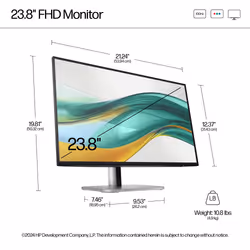 HP Series 5 Pro 23.8 inch FHD Monitor - 524pf - Additional view 5