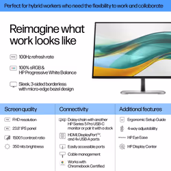 HP Series 5 Pro 23.8 inch FHD Monitor - 524pf - Additional view 7