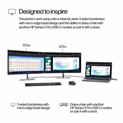 HP Series 5 Pro 27 inch QHD Monitor - 527pq - Additional view 7