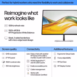HP Series 5 Pro 27 inch QHD Monitor - 527pq - Additional view 7