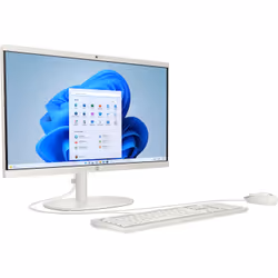 HP 22-dg0006na Intel® Celeron® N100 54.5 cm (21.4") 1920 x 1080 pixels All-in-One PC 8 GB DDR5-SDRAM 256 GB SSD Windows 11 Home Wi-Fi 6 (802.11ax) White