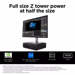 HP Z2 G9 Intel® Core™ i7 i7-14700 16 GB DDR5-SDRAM 512 GB SSD NVIDIA Quadro T1000 Windows 11 Pro SFF Workstation Black - Additional view 4
