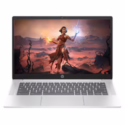 HP Chromebook 14 inch Laptop  FHD Display  Intel N100 Up to 3.4GHz  Intel UHD Graphics  4 GB RAM  64 GB eMMC  Chrome OS  Blue ...