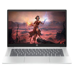 HP Chromebook 14 inch Laptop  FHD Display  Intel N100 Up to 3.4GHz  Intel UHD Graphics  4 GB RAM  64 GB eMMC  Chrome OS  Bluetooth  Wi-Fi
