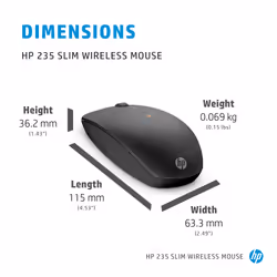 HP 235 Slim Wireless Mouse - Additional view 4