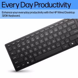 HP Wired Desktop 320K Keyboard - Additional view 7