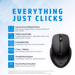 HP 435 Multi-Device Wireless Mouse - Additional view 7