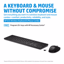 HP 655 Wireless Keyboard and Mouse Combo - Additional view 4