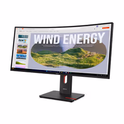 Lenovo ThinkVision T34WD-40 LED display 86.4 cm (34") 3440 x 1440 pixels Wide Quad HD Black - Additional view 3