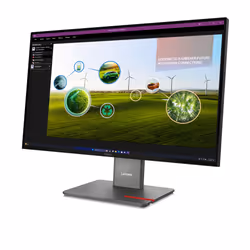 Lenovo ThinkVision P27Q-40 computer monitor 68.6 cm (27") 2560 x 1440 pixels LED Black - Additional view 2