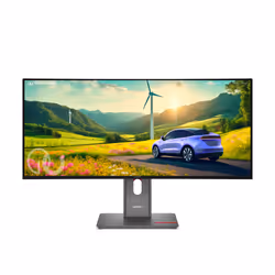 Lenovo ThinkVision P34WD-40, 86.4 cm (34"), 3440 x 1440 pixels, Wide Quad HD, LCD, 6 ms, Black