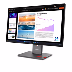 Lenovo ThinkVision P24Q-40 LED display 60.5 cm (23.8") 2560 x 1440 pixels Quad HD LCD Black - Additional view 2